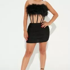 Fashion Nova Let's Party Feather Mini Dress - Black 10 Fashion Nova Let's Party Feather Mini Dress - Black -Fashion Nova Dresses Shop 08 05 22Studio2 DM OS 11 15 58 21 DND52172 Black 4420 JB