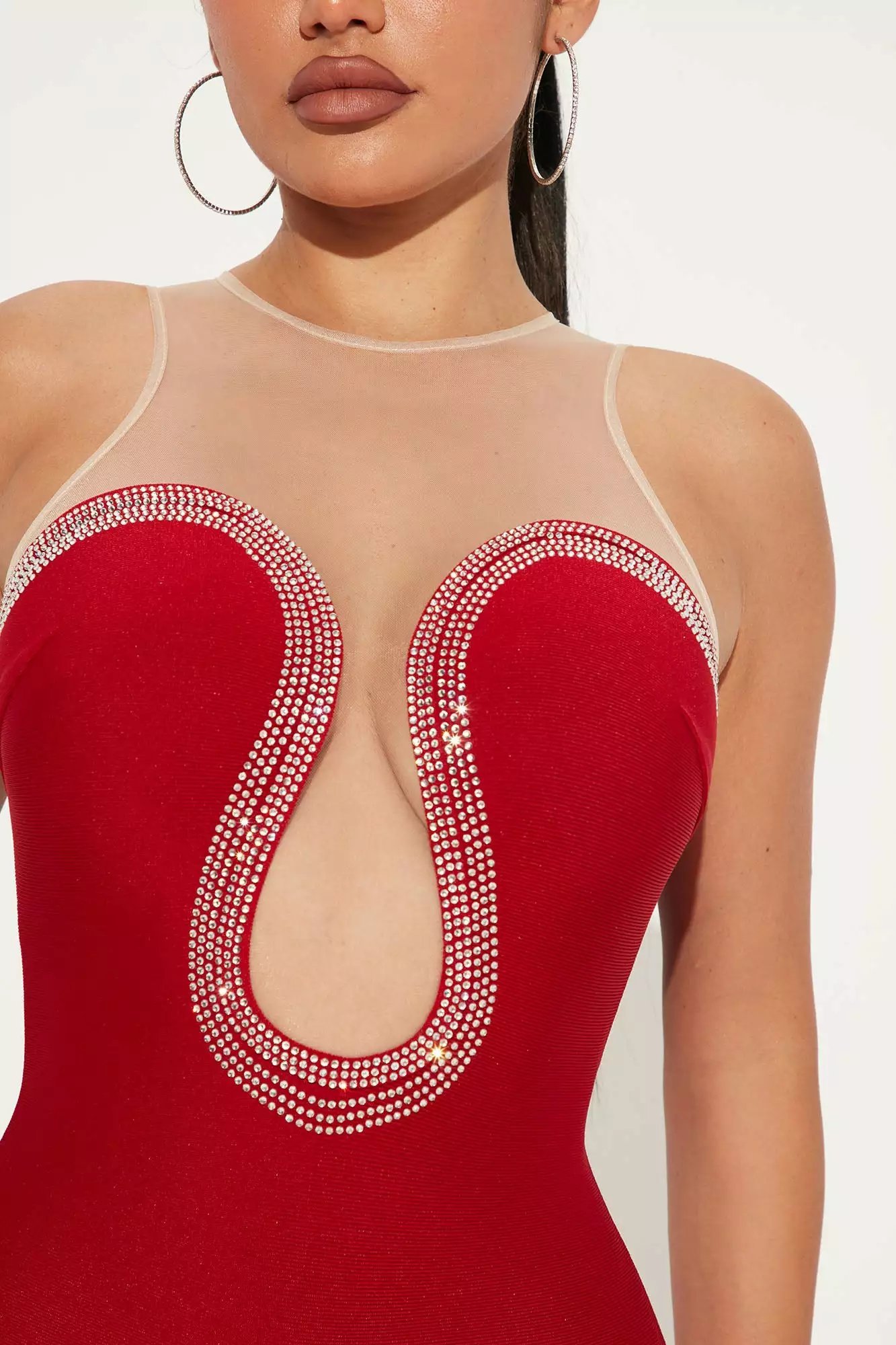 Fashion Nova Get To Know Ya Bandage Mini Dress - Red 5 Fashion Nova Get To Know Ya Bandage Mini Dress - Red - Image 3