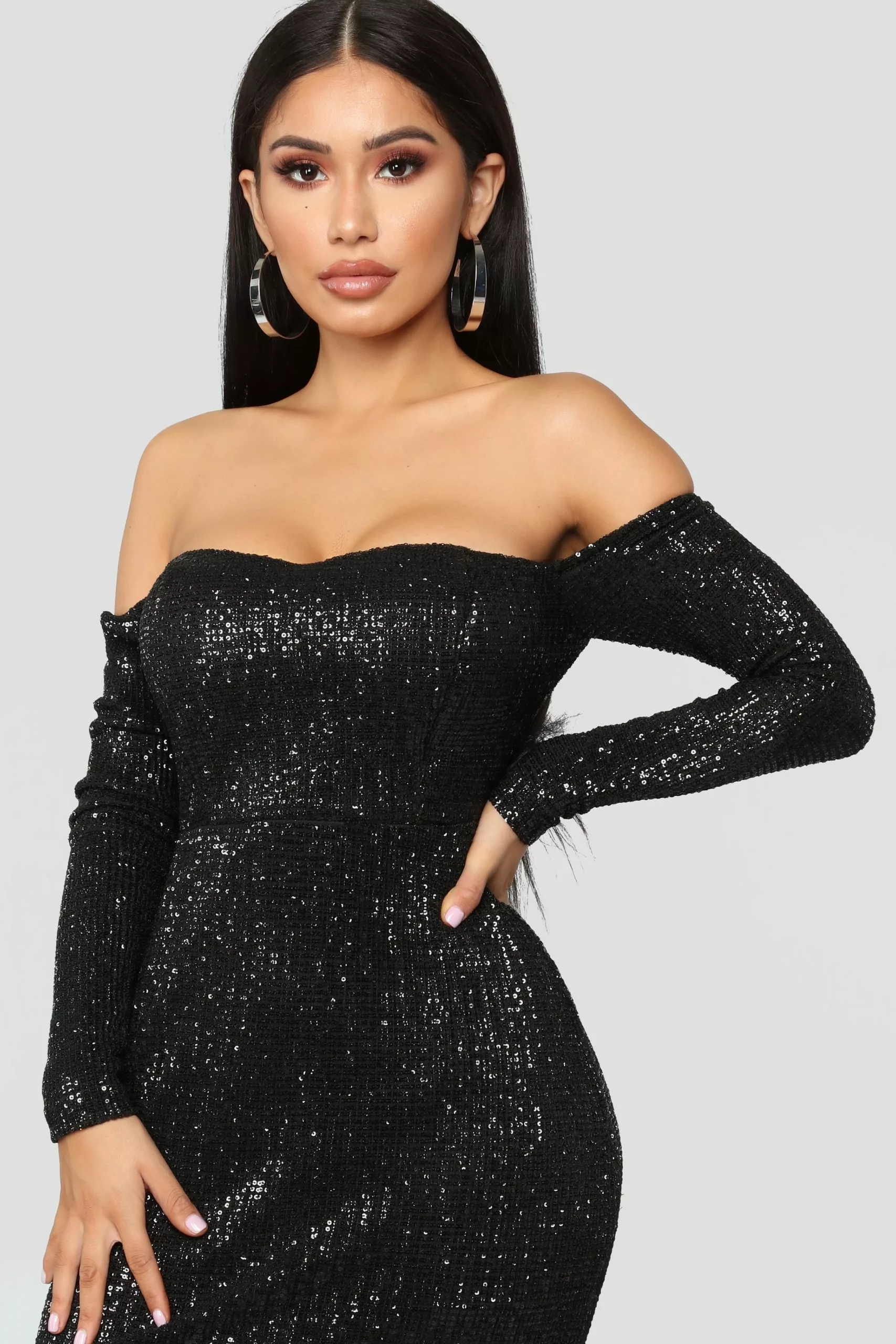 Fashion Nova Got Class Sequin Gown - Black 7 Fashion Nova Got Class Sequin Gown - Black - Image 5