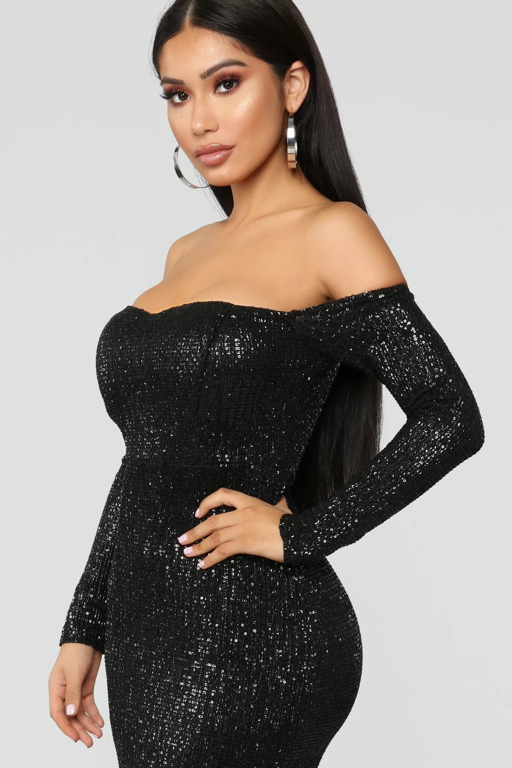 Fashion Nova Got Class Sequin Gown - Black 8 Fashion Nova Got Class Sequin Gown - Black - Image 6