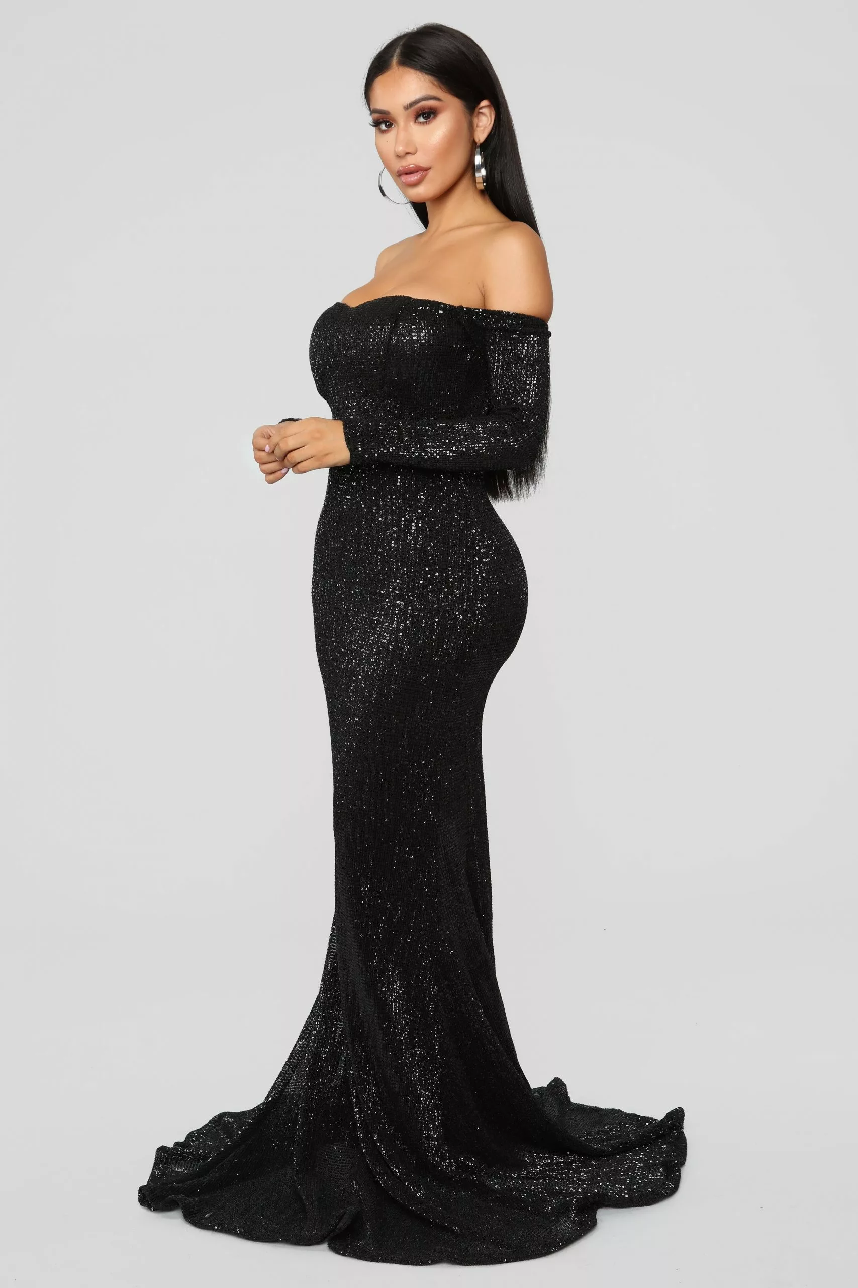 Fashion Nova Got Class Sequin Gown - Black 5 Fashion Nova Got Class Sequin Gown - Black - Image 3
