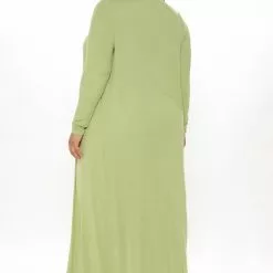 Fashion Nova Satisfied Ribbed Maxi Dress Set - Green -Fashion Nova Dresses Shop 08 07 20Studio2 MA MJ 10 13 53 21 ST30001TD Green 0575 PLUS WG