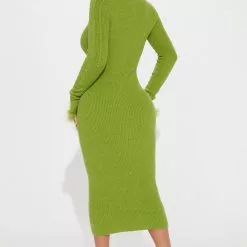 Fashion Nova Lioness Sweater Midi Dress - Chartreuse -Fashion Nova Dresses Shop 08 08 22Stduio1 CE AC 09 43 48 6 LD7285BFN Chartreuse 2396 PB