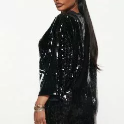 Fashion Nova I'm Very Expensive Sequin Tunic - Black -Fashion Nova Dresses Shop 08 08 22Studio3 ME RL 14 48 41 36 FT412 Black 0978 KL