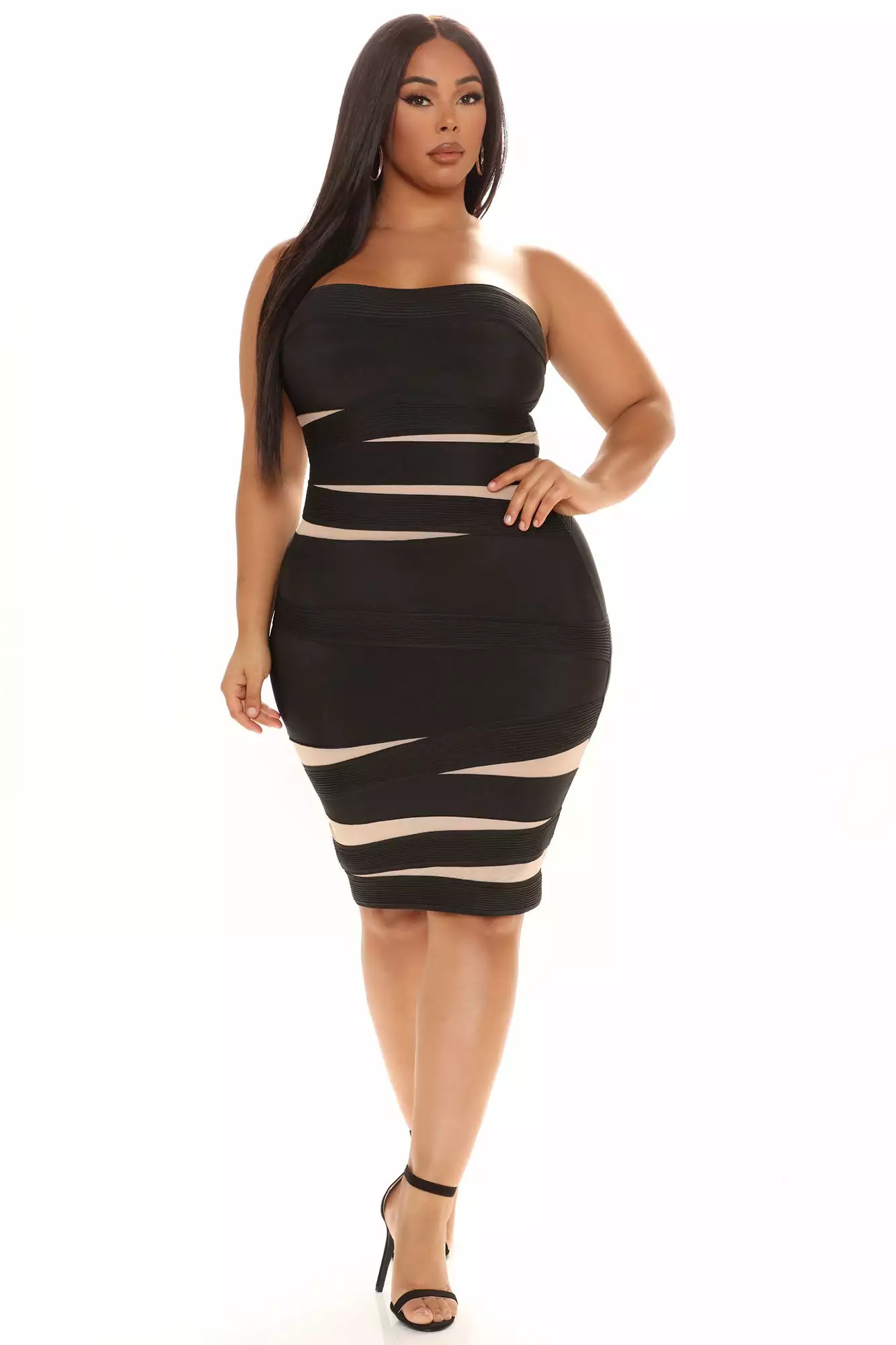 Fashion Nova More Martinis Bandage Midi Dress - Black 10 Fashion Nova More Martinis Bandage Midi Dress - Black - Image 8