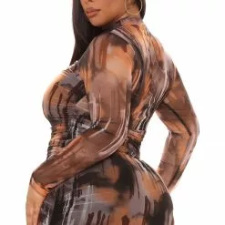 Fashion Nova Jocelyn Mesh Midi Dress - Black/combo -Fashion Nova Dresses Shop 08 09 21Studio1 ME TB 10 58 51 21 CD2428 Blackcombo 7754 PLUS KL