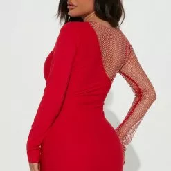 Fashion Nova Always Fun Embellished Mini Dress - Red -Fashion Nova Dresses Shop 08 09 22Studio2 SN KP 10 39 06 7 5593D Red 0512 SG