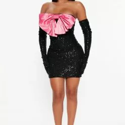 Fashion Nova God's Gift Sequin Dress Set - Black/combo -Fashion Nova Dresses Shop 08 09 22Studio4 ME AC 13 30 14 24 D11163C Blackcombo 5122 JB