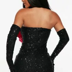 Fashion Nova God's Gift Sequin Dress Set - Black/combo -Fashion Nova Dresses Shop 08 09 22Studio4 ME AC 13 31 07 24 D11163C Blackcombo 5132 JB