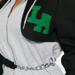 Fashion Nova All Smiles Hooded Mini Dress - Grey/Black -Fashion Nova Dresses Shop 08 09 22Studio4 ME AC 14 16 46 35 CD50343 GreyBlack P 5281 SG