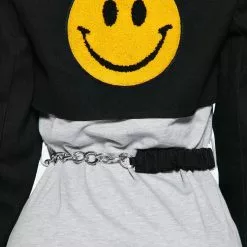 Fashion Nova All Smiles Hooded Mini Dress - Grey/Black -Fashion Nova Dresses Shop 08 09 22Studio4 ME AC 14 17 00 35 CD50343 GreyBlack P 5282 SG