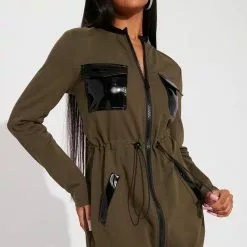 Fashion Nova Nadia Mini Dress - Olive