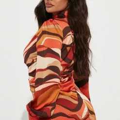 Fashion Nova My Way Satin Shirt Dress - Rust/combo -Fashion Nova Dresses Shop 08 10 22Studio2 SN RA 10 59 01 20 HF22H368 Rustcombo P 1086 PB