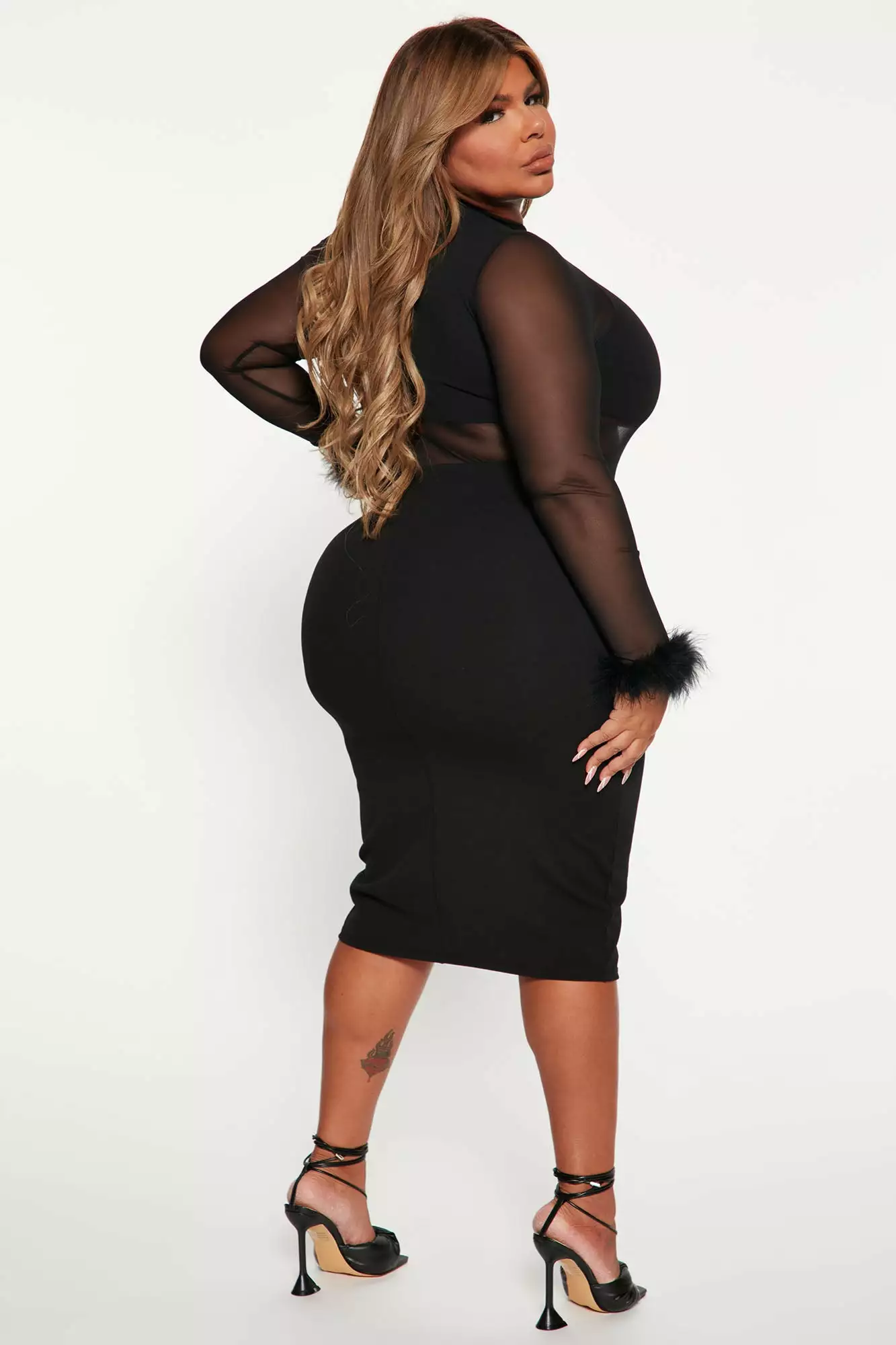 Fashion Nova Not My Concern Midi Dress - Black - Image 6