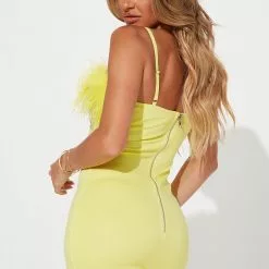 Fashion Nova Delaney Feather Mini Dress - Yellow 9 Fashion Nova Delaney Feather Mini Dress - Yellow -Fashion Nova Dresses Shop 08 11 22Studio1 ME MR 09 45 04 7 HDD29358 Yellow 1243 KS
