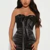 Fashion Nova Take A Bow Satin Mini Dress - Black -Fashion Nova Dresses Shop 08 11 22Studio2 DM RL 14 23 56 49 GWQ5256 Black 1900 JB