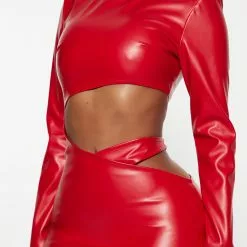Fashion Nova Major Faux Leather Dress - Red -Fashion Nova Dresses Shop 08 11 22Studio3 MS RENE 11 44 01 10 D8299PD Red P 2308 JB