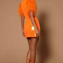 Fashion Nova Amina Sequin Feathered Mini Dress - Orange 9 Fashion Nova Amina Sequin Feathered Mini Dress - Orange -Fashion Nova Dresses Shop 08 11 22Studio6 SN KP 11 27 39 17 GW22X2082 Orange 1410 JB