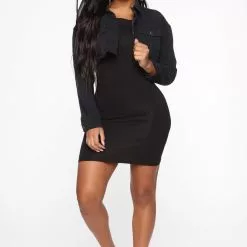 Fashion Nova Saraiah Mini Dress - Black
