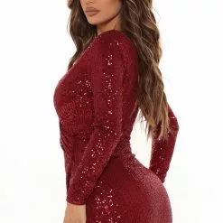 Fashion Nova Shine Away Sequin Maxi Dress - Burgundy 19 Fashion Nova Shine Away Sequin Maxi Dress - Burgundy -Fashion Nova Dresses Shop 08 12 21Studio2 JP RB 09 39 55 6 4103D Burgundy 9784 MH
