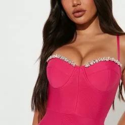 Fashion Nova Cocktail Please Bandage Midi Dress - Fuchsia -Fashion Nova Dresses Shop 08 12 22Studio2 MS KP 10 50 47 26 SD388222FN Fuchsia 2440 KL