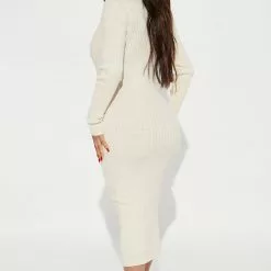 Fashion Nova Fly With Me Sweater Midi Dress - Oatmeal -Fashion Nova Dresses Shop 08 12 22Studio2 MS KP 13 09 47 59 ZDCC019 Oatmeal 2848 PB
