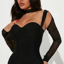 Fashion Nova Evelyn Bandage Midi Dress - Black -Fashion Nova Dresses Shop 08 12 22Studio2 MS KP 13 37 29 68 AR1468DFN Black 2959 PB