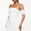 Fashion Nova Sanya Ruched Dress - White -Fashion Nova Dresses Shop 08 15 21Studio3 DM RL 13 44 02 9 D3646 White S 3472 JB