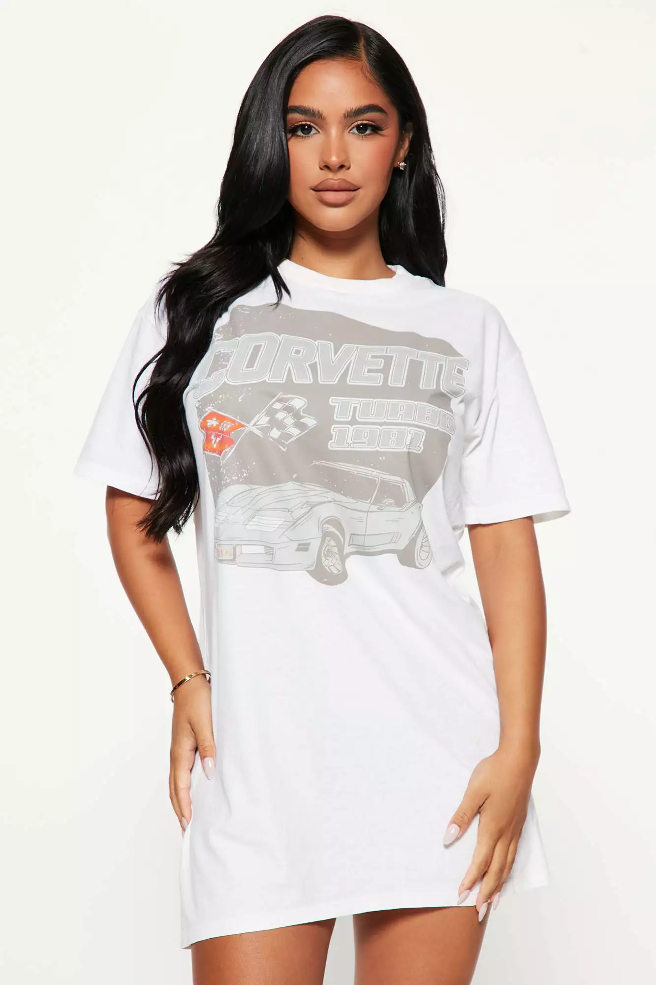 Fashion Nova Petite Corvette T-Shirt Dress - Cream 3 Fashion Nova Petite Corvette T-Shirt Dress - Cream