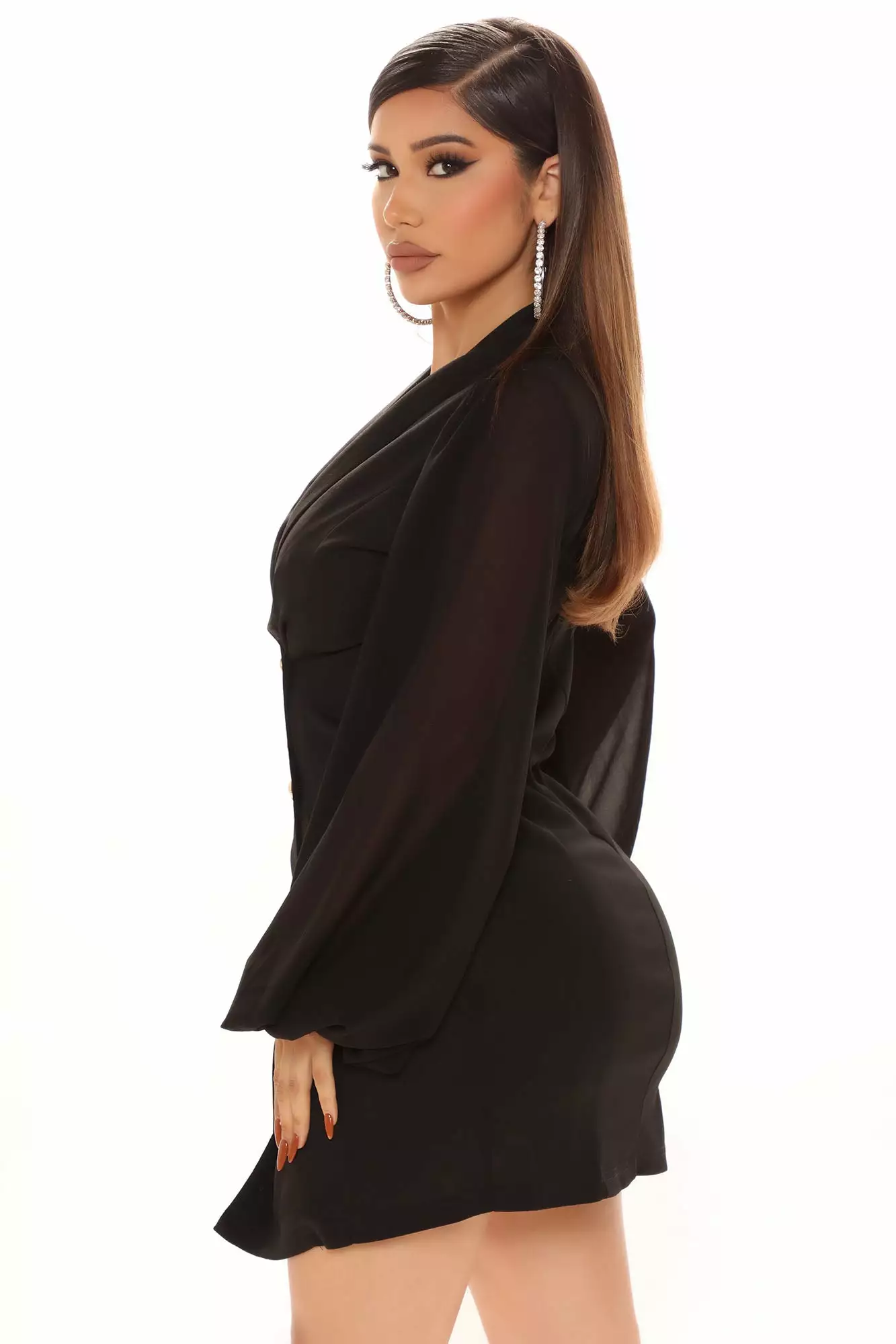 Fashion Nova Highest Society Blazer Dress - Black 5 Fashion Nova Highest Society Blazer Dress - Black - Image 3