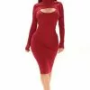 Fashion Nova Moments After Sweater Midi Dress - Red -Fashion Nova Dresses Shop 08 16 21Studio2 SN KP 13 22 02 55 RDAD2520FN Red 10897 DC