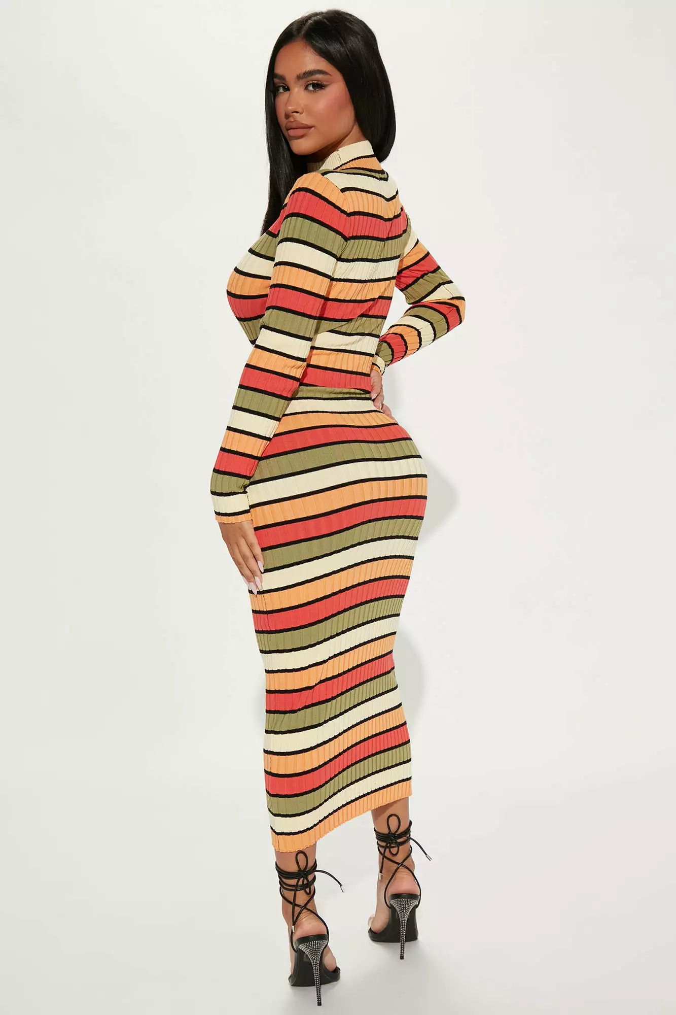 Fashion Nova Anaith Sweater Midi Dress - Multi Color 5 Fashion Nova Anaith Sweater Midi Dress - Multi Color - Image 3
