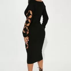 Fashion Nova Ava Cut Out Midi Dress - Black -Fashion Nova Dresses Shop 08 16 22Studio1 KS 11 14 48 29 DU1006 Black 3728 KS