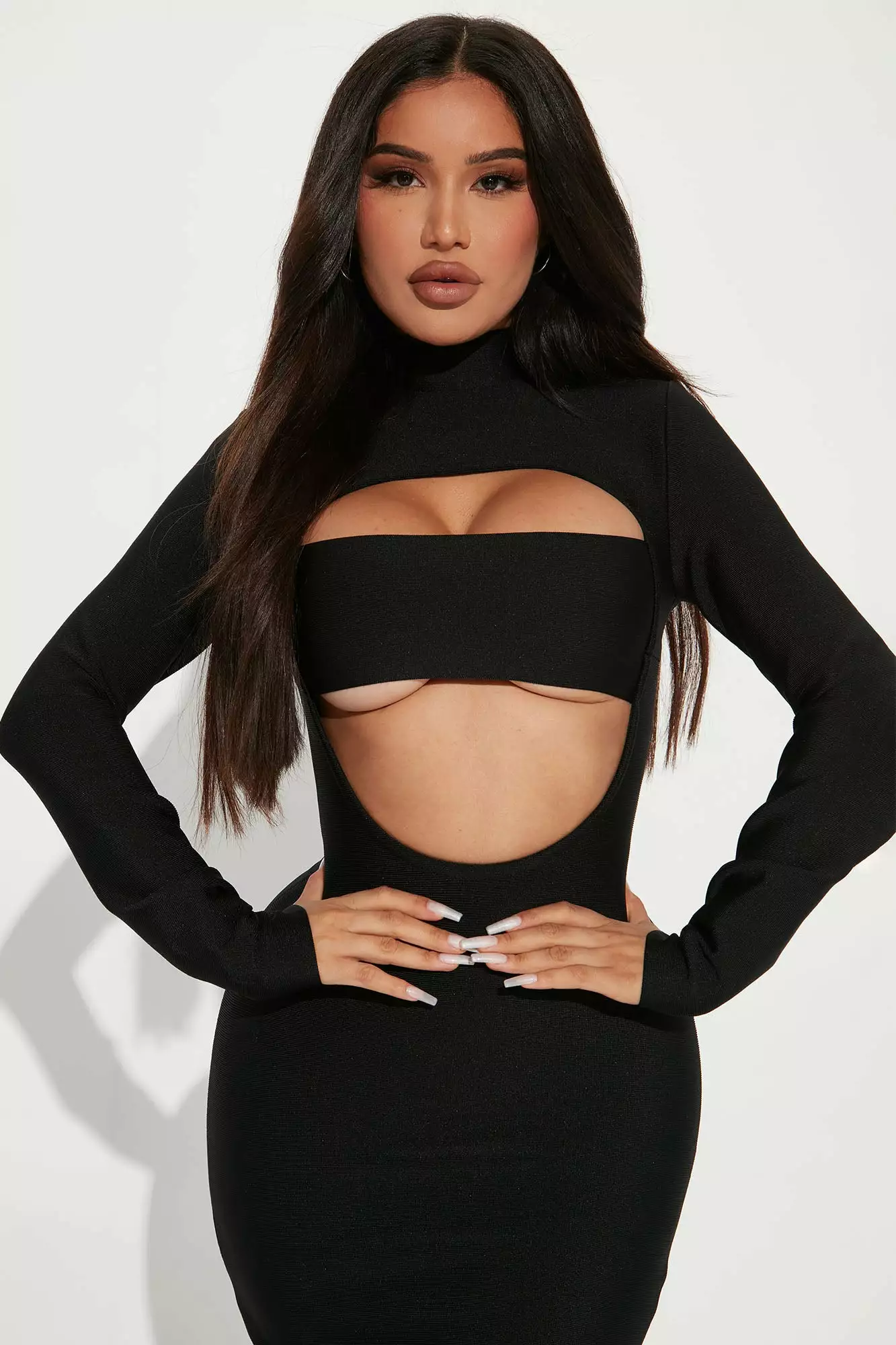 Fashion Nova Second Look Bandage Midi Dress - Black 4 Fashion Nova Second Look Bandage Midi Dress - Black - Image 2