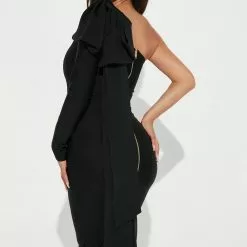 Fashion Nova Perfectly Gifted Bandage Midi Dress - Black -Fashion Nova Dresses Shop 08 16 22Studio2 MS 13 39 58 35 SD37030222FN Black 3836 KS