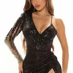 Fashion Nova Glamour Sequin Maxi Dress - Black/combo -Fashion Nova Dresses Shop 08 17 21Studio2 CE 13 30 47 54 BCCDQ22992 Blackcombo 11535 PB