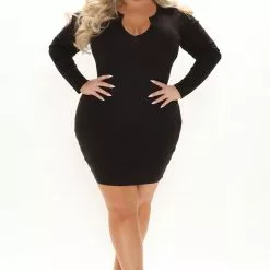 Fashion Nova Danya Mini Dress - Black -Fashion Nova Dresses Shop 08 17 21Studio3 MS JH 13 55 10 35 RD44586L Black 0515 PLUS PB