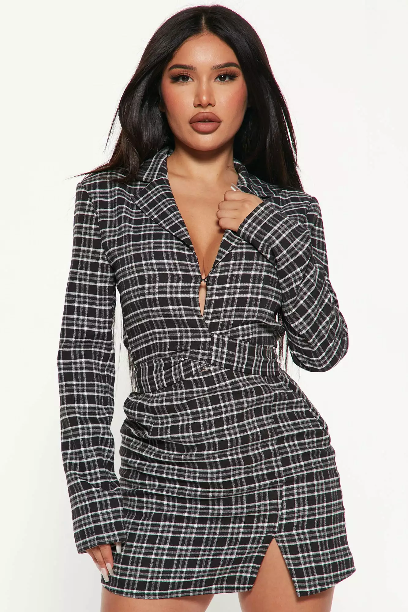Fashion Nova Making Arrangements Mini Dress - Black/White 3 Fashion Nova Making Arrangements Mini Dress - Black/White