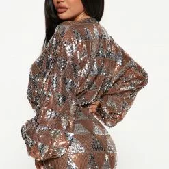 Fashion Nova Midnight Party Sequin Mini Dress - Coco/Silver 10 Fashion Nova Midnight Party Sequin Mini Dress - Coco/Silver -Fashion Nova Dresses Shop 08 17 22Studio3 MS AC 15 11 38 38 5646D CocoSilver 0860 KS