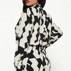 Fashion Nova All Fax No Printer Shirt Dress - Off White/combo -Fashion Nova Dresses Shop 08 17 22Studio3 MS AC 15 51 48 50 ID5204 Offwhitecombo 1006 JB