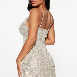 Fashion Nova One Last Time Sequin Mini Dress - Nude -Fashion Nova Dresses Shop 08 17 22Studio5 SN RL 10 35 52 12 D50064 Nude PR 2781 JB