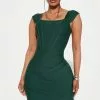 Fashion Nova Mercedes Bandage Mini Dress - Green