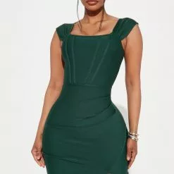 Fashion Nova Mercedes Bandage Mini Dress - Green