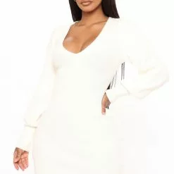 Fashion Nova Steph Sweater Mini Dress - Ivory -Fashion Nova Dresses Shop 08 19 20Studio1 JP CA 13 59 27 33 90633 Ivory 3697 RA