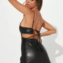 Fashion Nova Tough Love Faux Leather Mini Dress - Black -Fashion Nova Dresses Shop 08 19 22Studio1 CE AC 12 31 48 40 FS22F904 Black 6301 EH