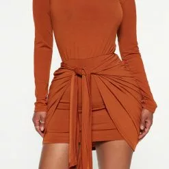 Fashion Nova Enjoy Life Mini Dress - Rust -Fashion Nova Dresses Shop 08 19 22Studio3 RM ON 15 36 26 22 FS23A144 Rust 1779 EH