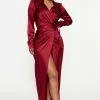 Fashion Nova Everyone's Favorite Wrap Dress - Wine -Fashion Nova Dresses Shop 08 19 22Studio3 RM ON 15 45 55 26 DM2752 Wine 1814 EH