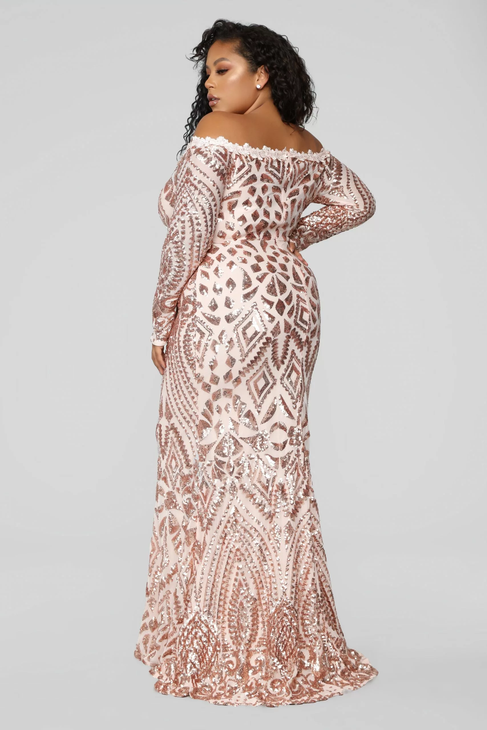 Fashion Nova Chloe RoseGold Sequin Dress - RoseGold 12 Fashion Nova Chloe RoseGold Sequin Dress - RoseGold - Image 10