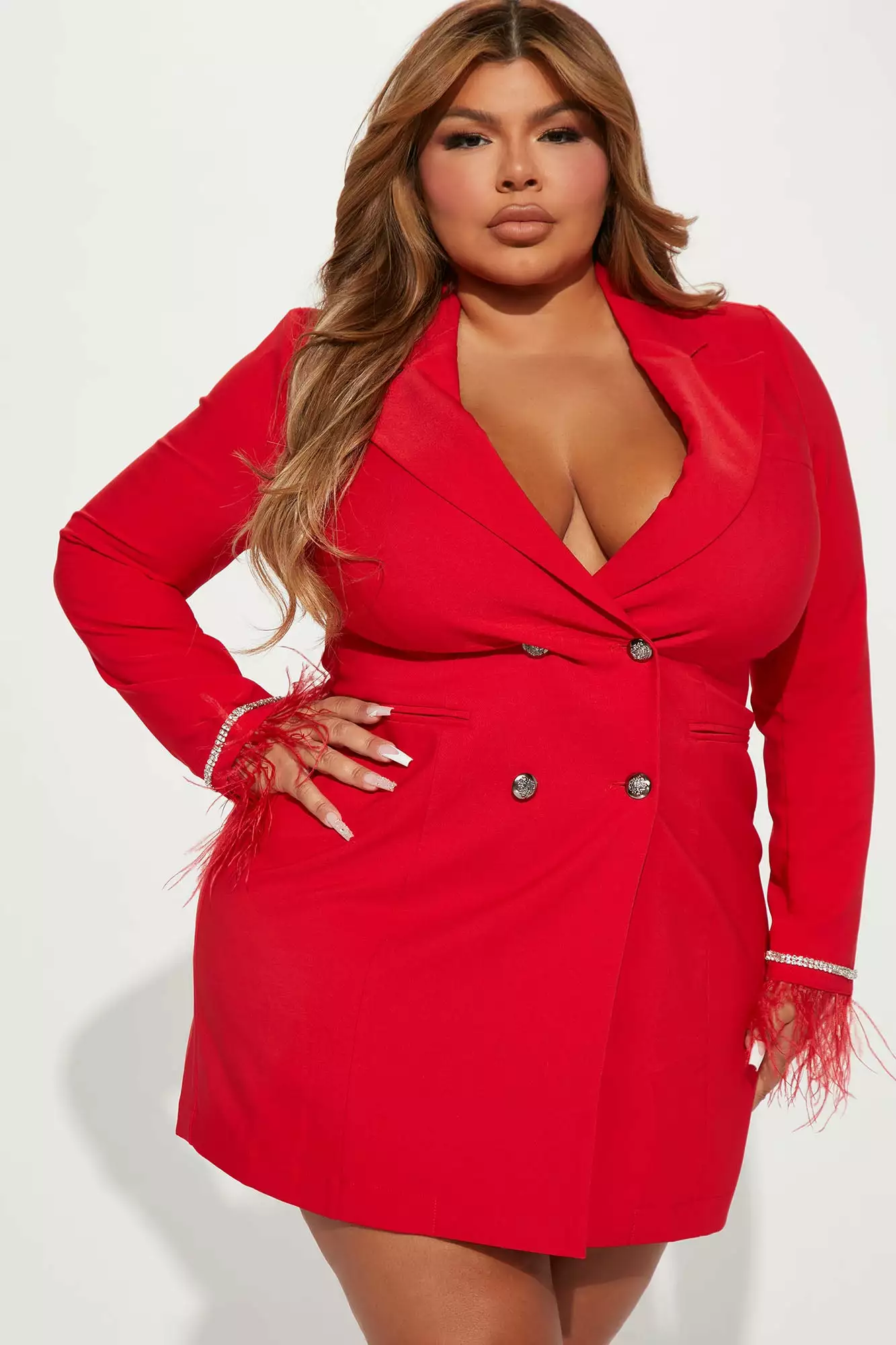 Fashion Nova Night At The Ballet Blazer Mini Dress - Red - Image 5