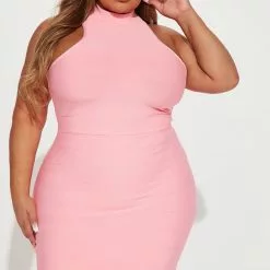 Fashion Nova By Your Side Bandage Maxi Dress - Pink -Fashion Nova Dresses Shop 08 23 22Studio1 MS KP 10 35 57 8 GW22C1207 Pink 7855 EH PLUS